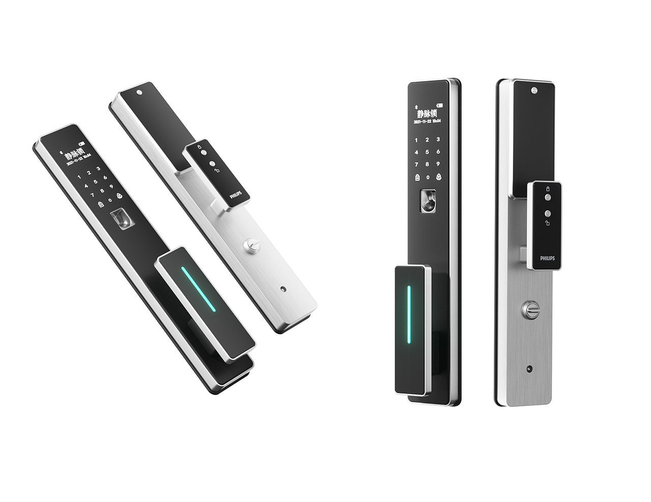 《PHILIPS》智能锁产品渲染（图ZMzYwNTM0MTcy） - 产品 - 站酷设计师阿洋芋原创素材 - 站酷ZCOOL