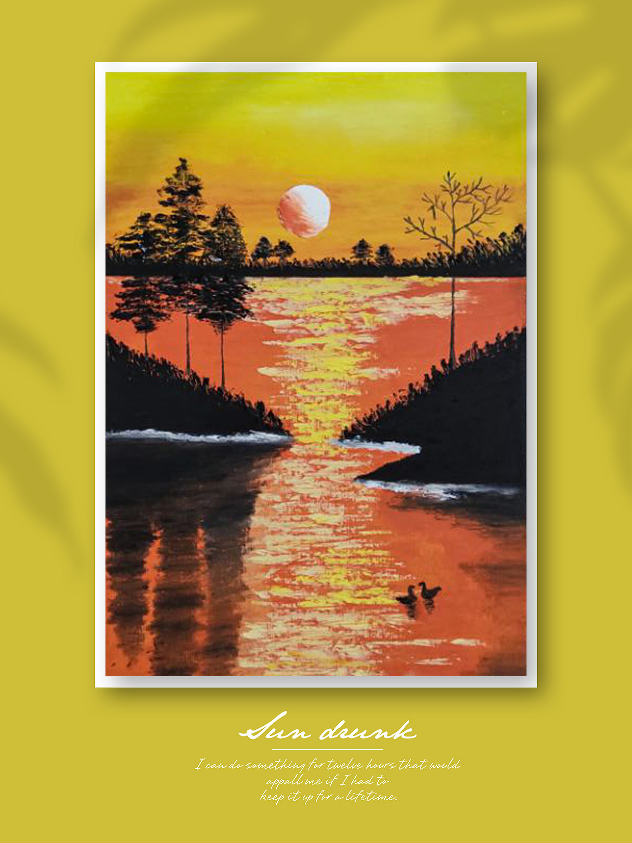 油画棒 | 河边夕阳（图ZMzE1NTQwNTQw） - 绘画 - 站酷设计师巧巧舒原创素材 - 站酷ZCOOL