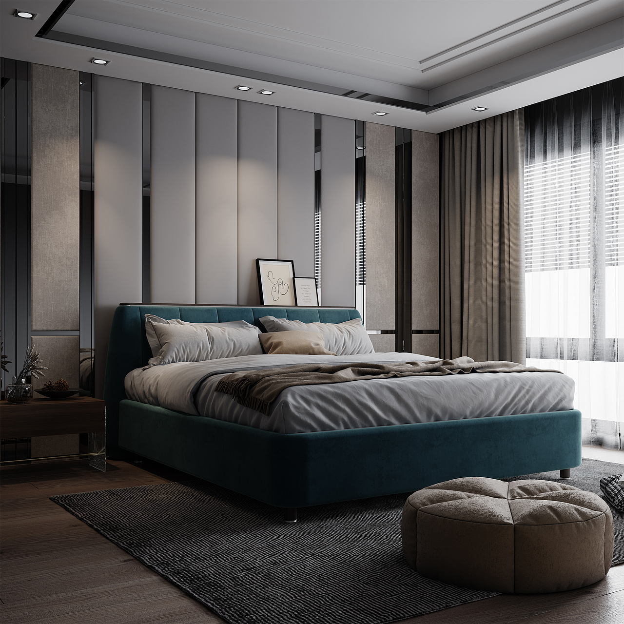 We turn the elegant body shape into our design.
-<br>Shoulder 的床头板由天鹅绒和深色胡桃木组成,形成柔软和坚固材料之间的对比。 由于这种材料对比,提升了这款床设计的质量,并带来了与独特功能相结合的独特功能。 通过 USB 充电端口,用户可以为手机或其他小型设备充电,从而改善整体睡眠体验。<br>The headboard of the Shoulder is composed of velvet and dark walnut wood that makes the contrast between soft and solid materials. Thanks to this material contrast, elevates the quality of this bed design and brings a unique feature that is integrated with a unique function. With the USB charging ports, the user can charge their phone or other small devices which improves the whole sleeping experience.