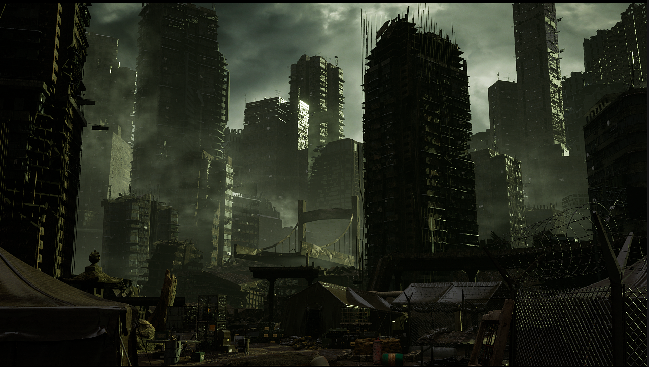 【末日墟土】废墟场景设计制作动画