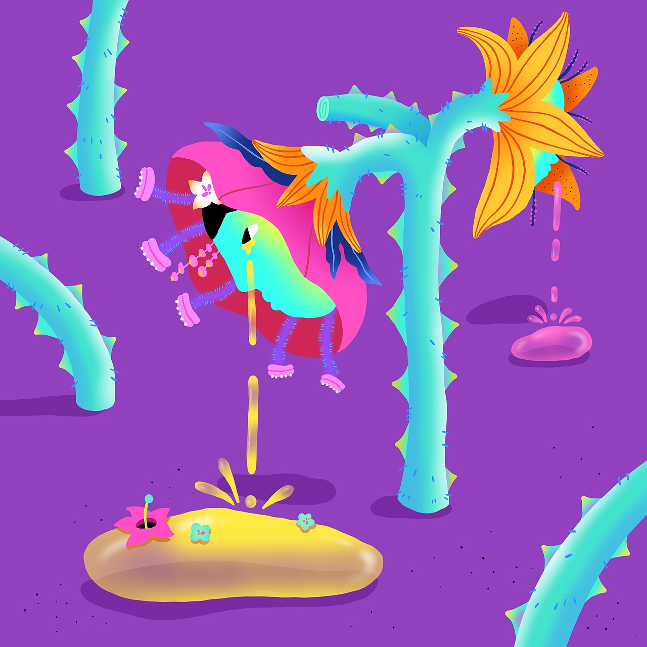 蟳埔女插画-Xun Pu Female（图ZMzA0NjEzNDcy） - 艺术插画 - 站酷设计师怪味花生惹原创素材 - 站酷ZCOOL