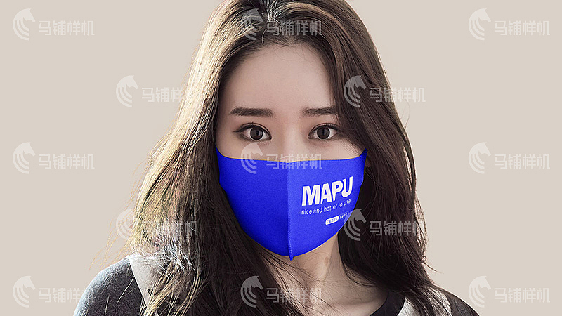 口罩时尚 智能贴图样机模板vi设计效果psd素材