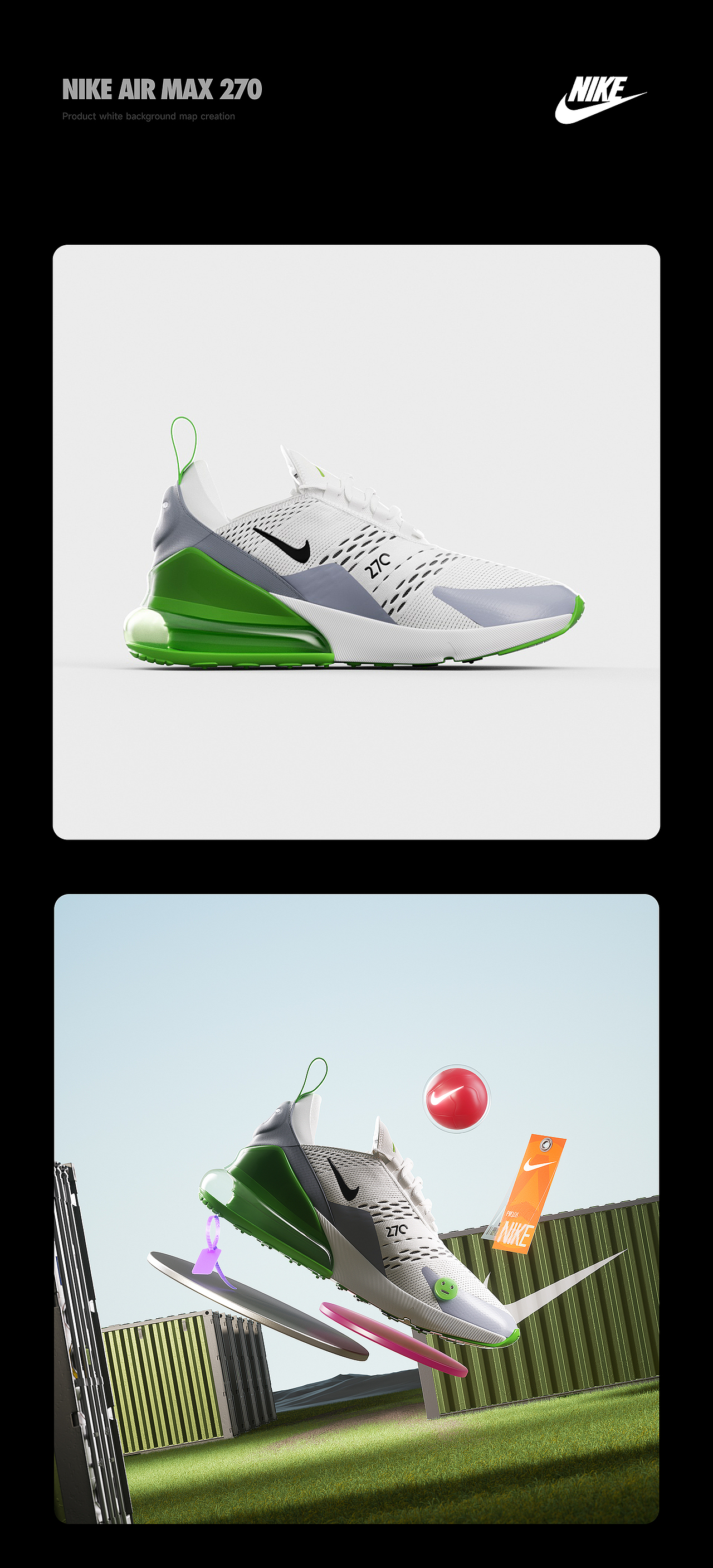 Nike Air Max 270【4K】（圖ZMzU0ODM2Mzgw） - 產(chǎn)品 - 站酷設計師UPCGI原創(chuàng)素材 - 站酷ZCOOL