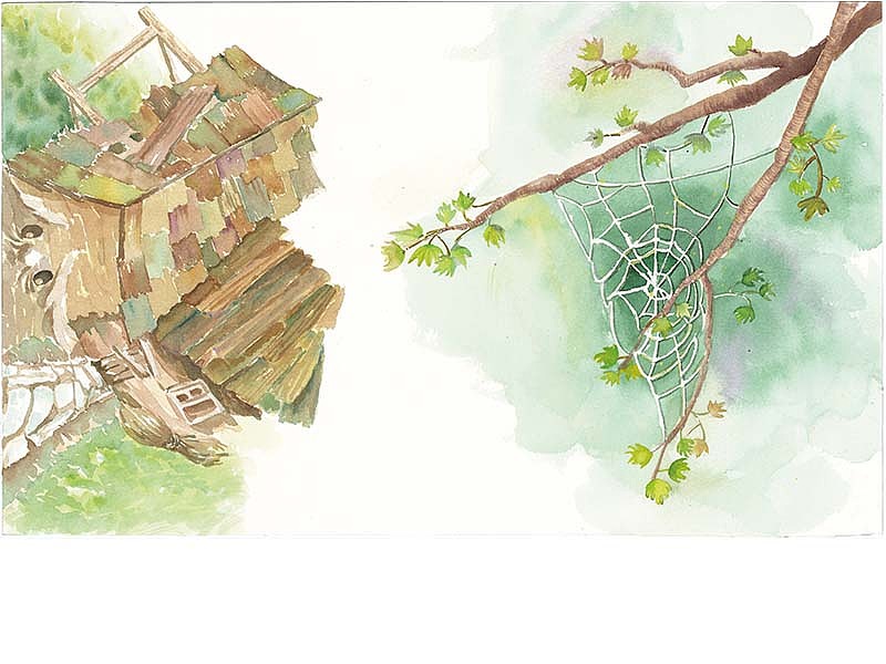 2年前的手绘练习，绘本，老屋（图ZMzI0MjAxNDQ0） - 儿童插画 - 站酷设计师诺拉麻麻原创素材 - 站酷ZCOOL