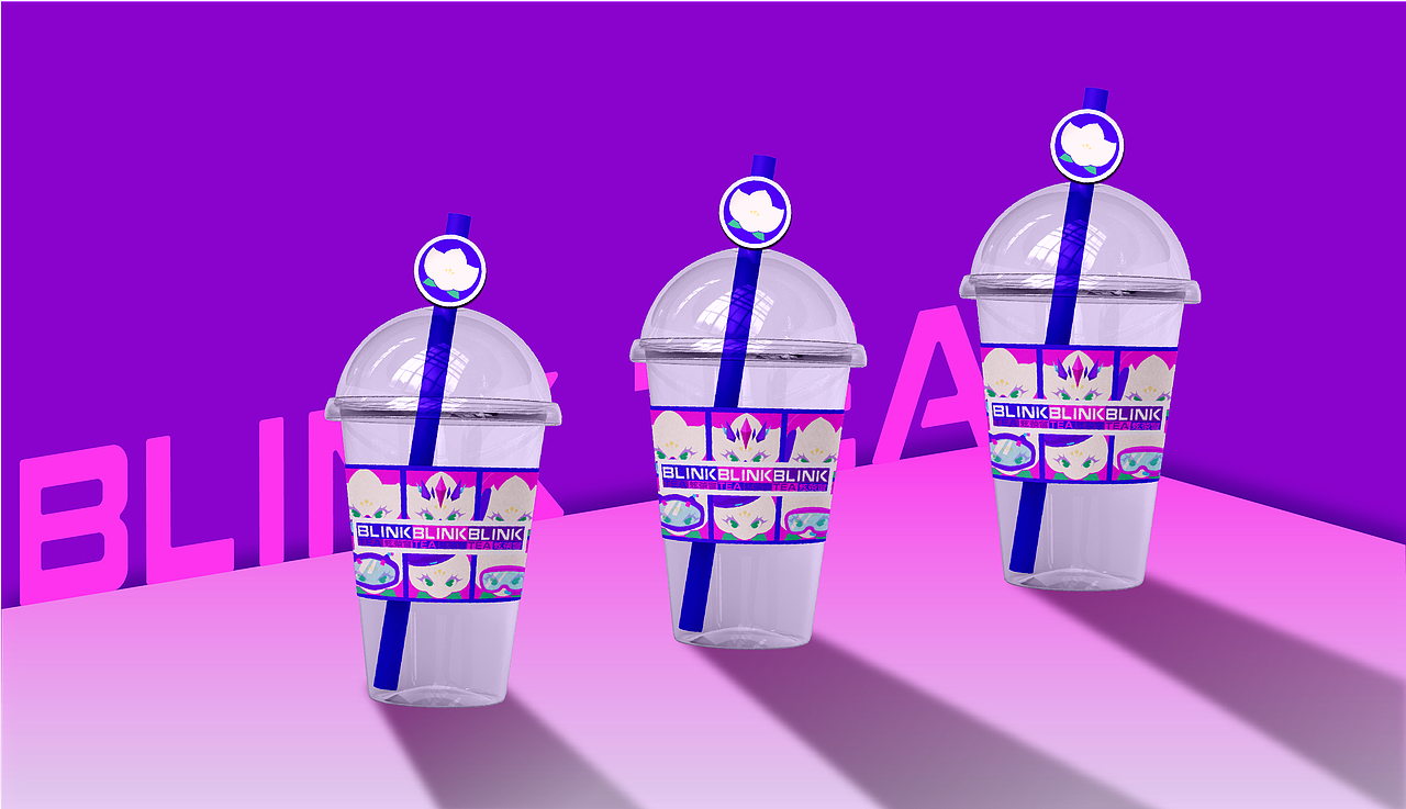 赛博朋克-栀子鲜果茶-blink tea品牌设计（图ZMzY0NDc0NzAw） - 品牌 - 站酷设计师一步之内原创素材 - 站酷ZCOOL