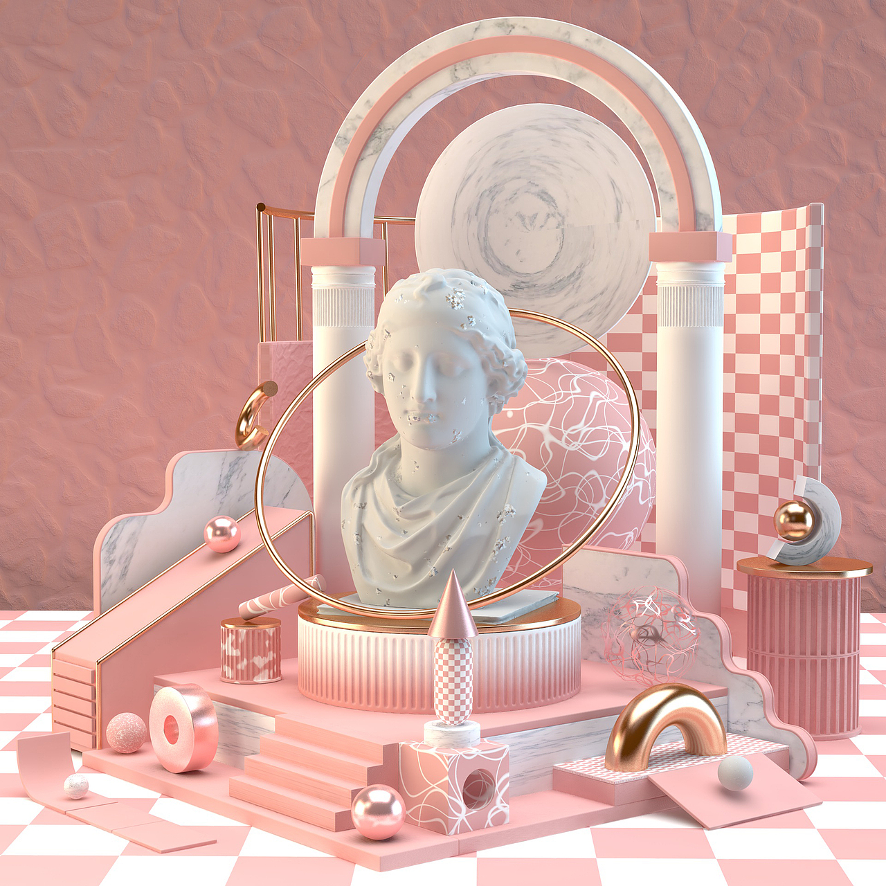 C4D材质练习（图ZMzExMjI0ODA4） - 场景 - 站酷设计师荼白九冬原创素材 - 站酷ZCOOL