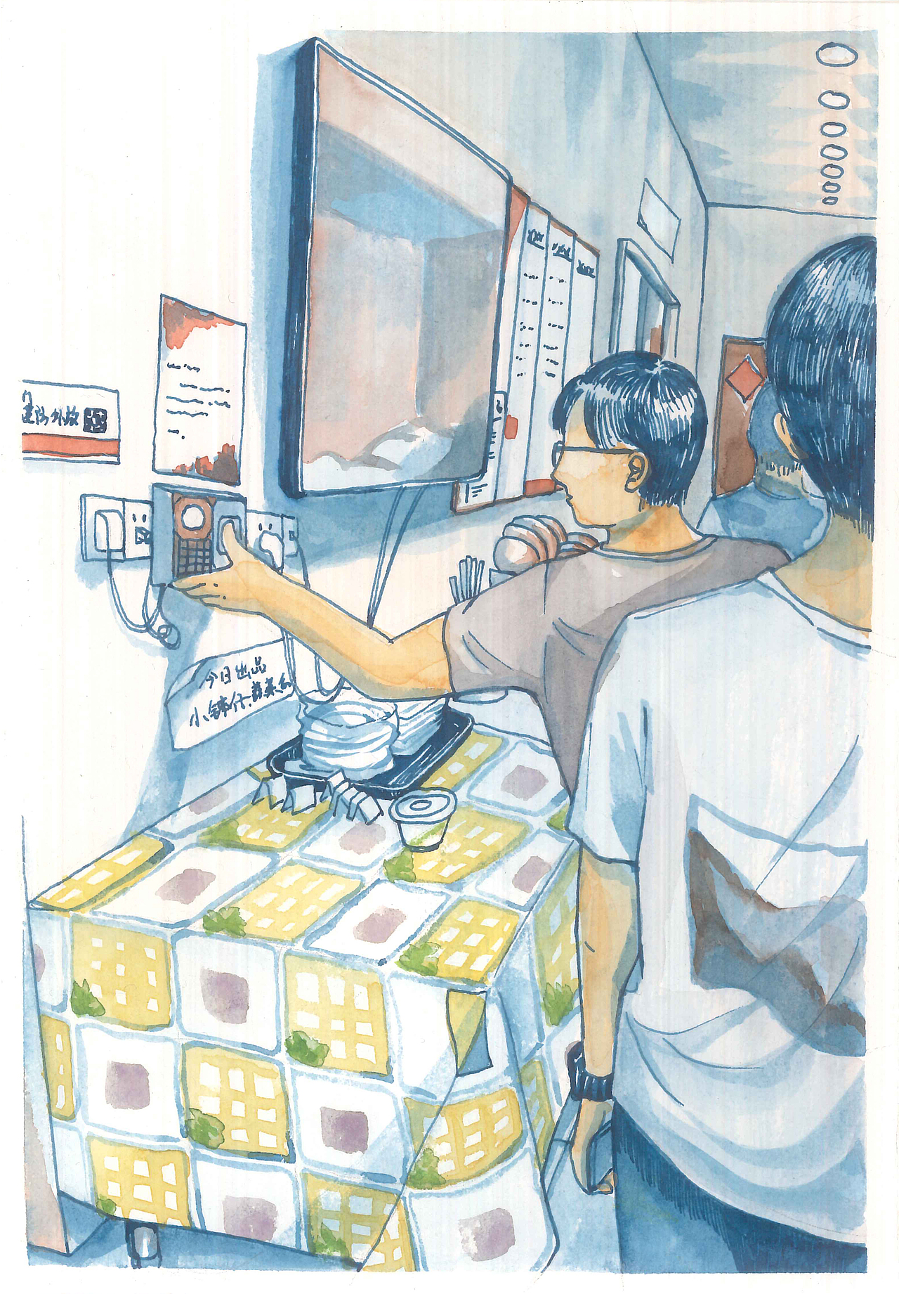 公司饭堂
打卡早餐