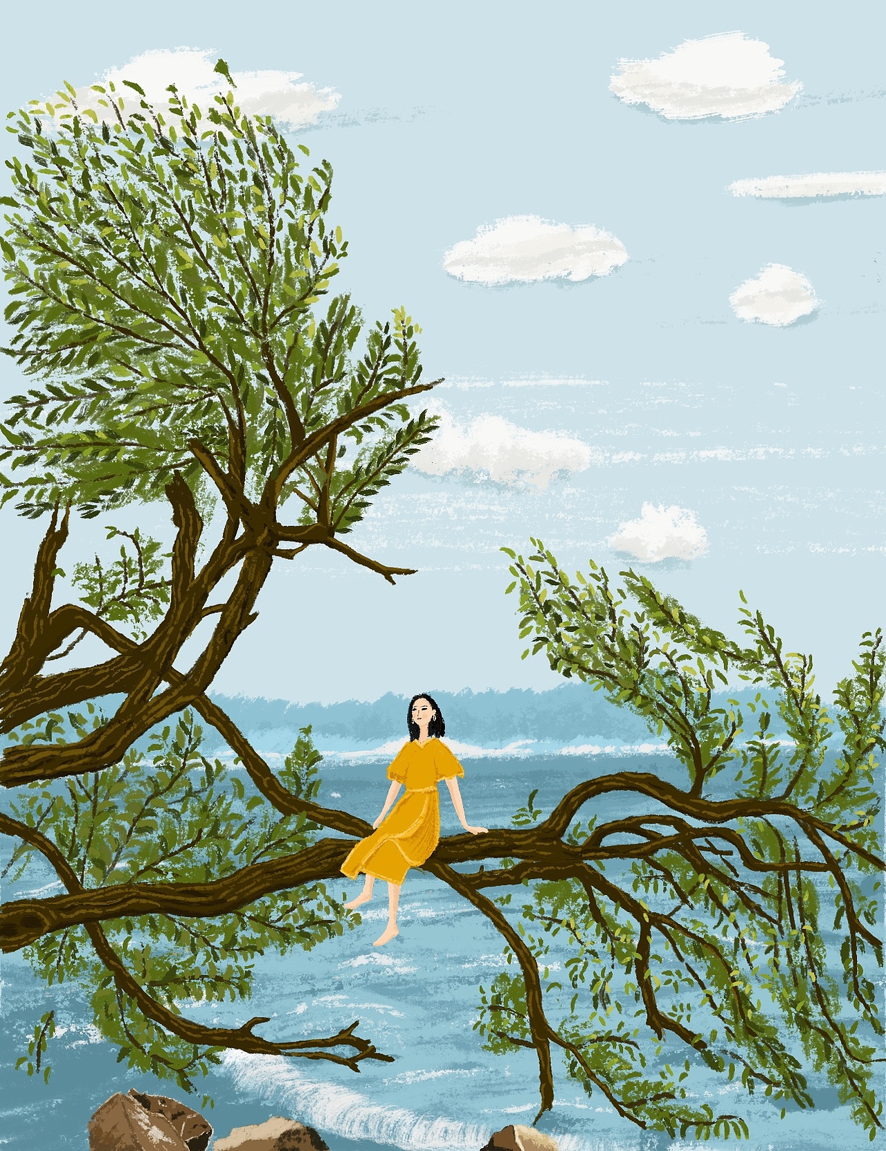 谁懂这张插画的含春量啊