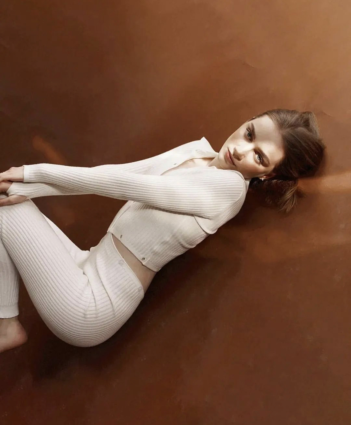 连体衣塑身衣拍摄 跨境运动服外模 欧美风女模商业摄影