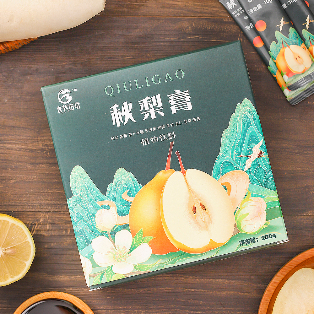 秋梨膏 儿童食疗 润肺止咳 嗓子干涩  包装设计 纯手工秋梨膏 shine