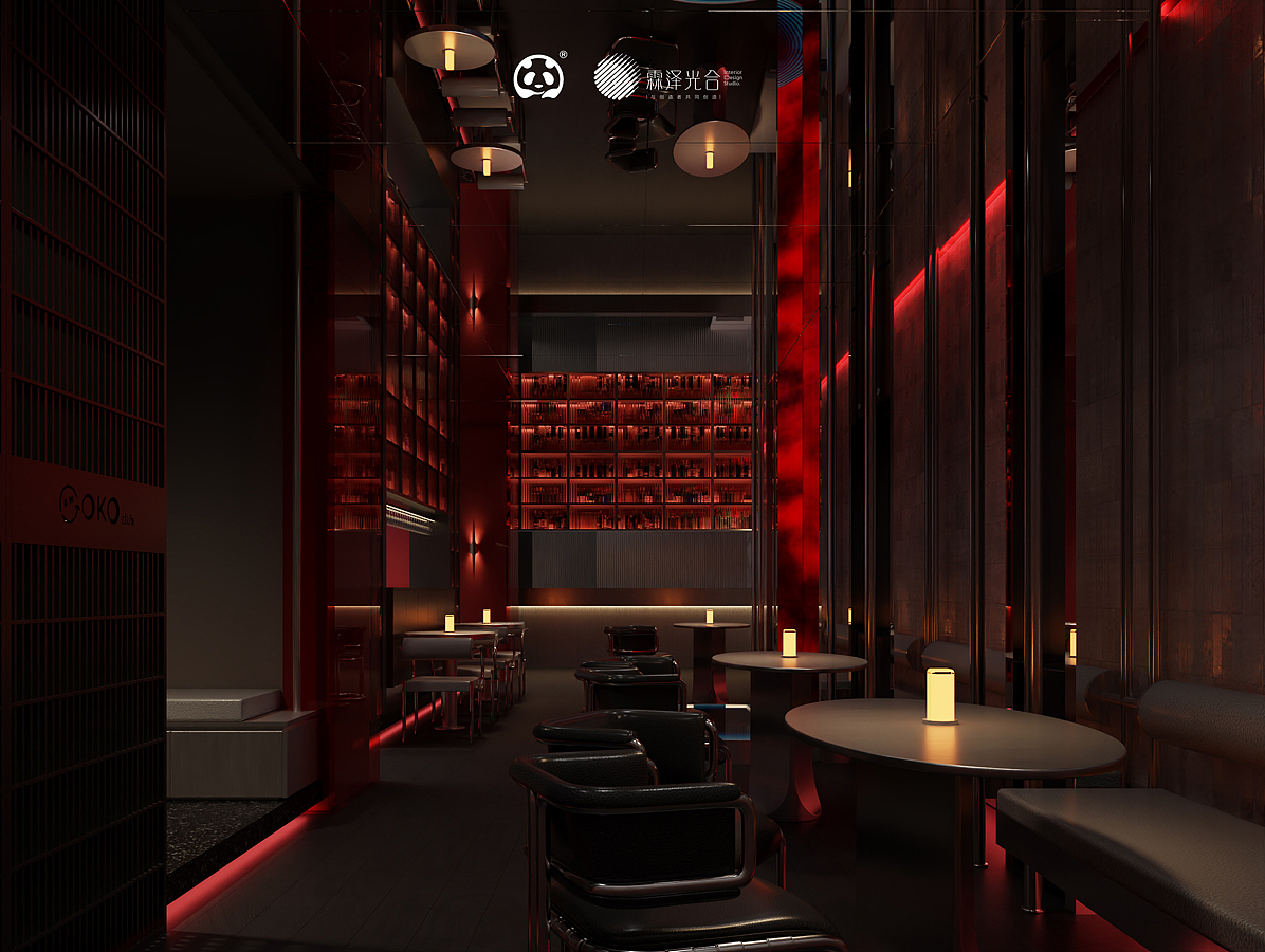 酒吧效果图表现 | 黑夜释放躁动的DNA（图ZMzcwMjgxODI4） - 商业空间设计 - 站酷设计师重庆黑白画影原创素材 - 站酷ZCOOL