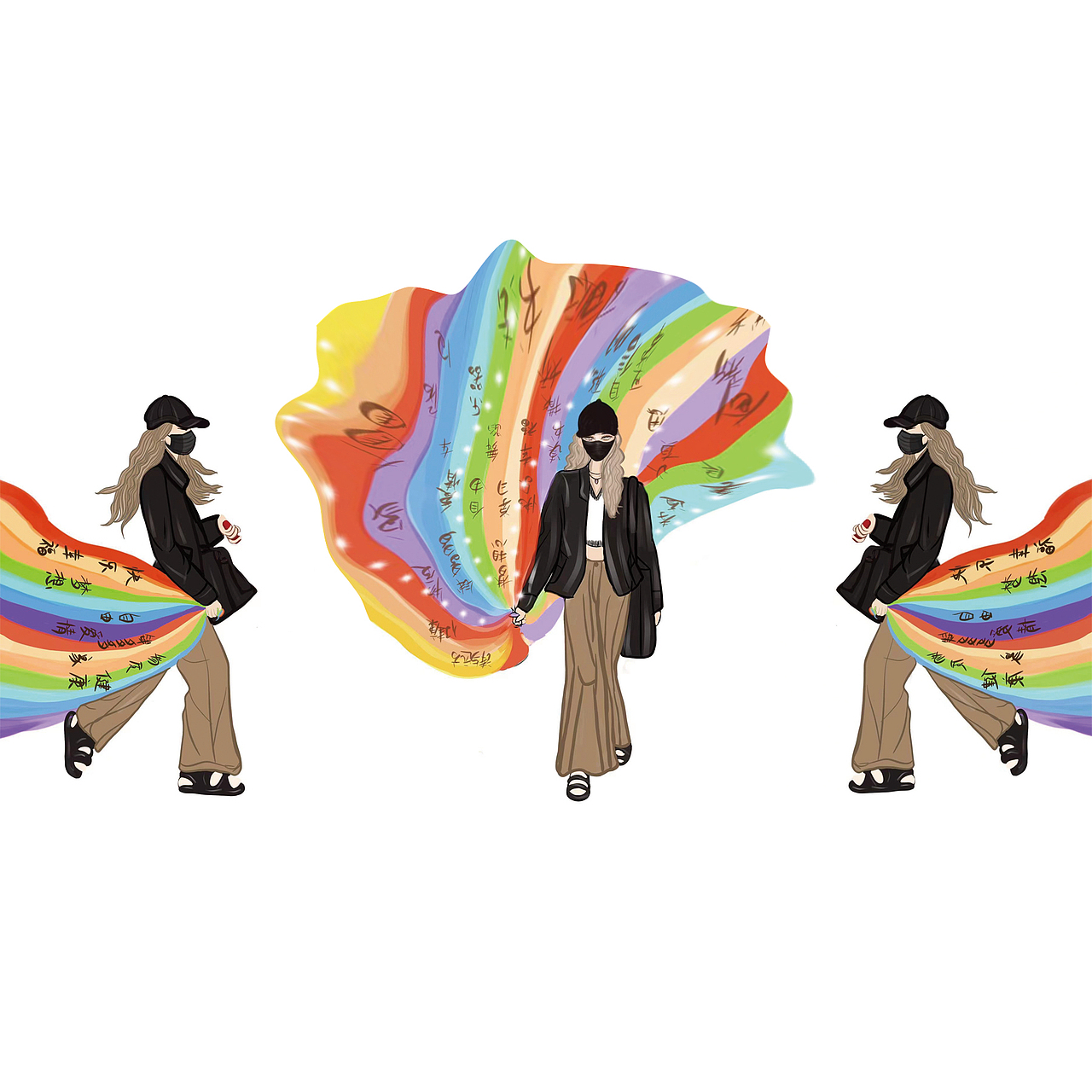 拉着线条走（图ZMzI0NTQ0NzA4） - 像素画 - 站酷设计师月小尧原创素材 - 站酷ZCOOL