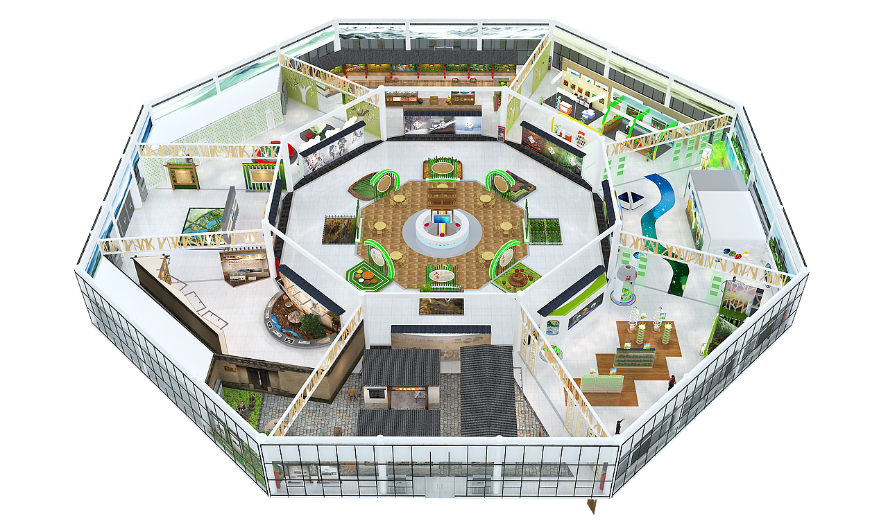 展示云 | 农耕博物馆（图ZMzA0Mzk3NzU2） - 建筑设计 - 站酷设计师展示云空间设计原创素材 - 站酷ZCOOL
