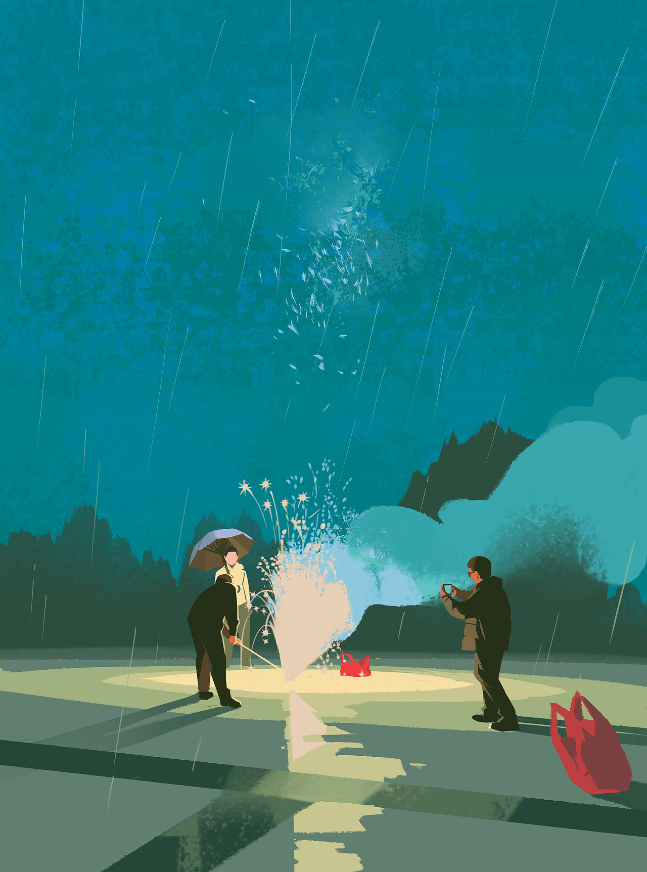 都是夜（图ZMzQ5MTQwNDQw） - 儿童插画 - 站酷设计师洛洛洲原创素材 - 站酷ZCOOL