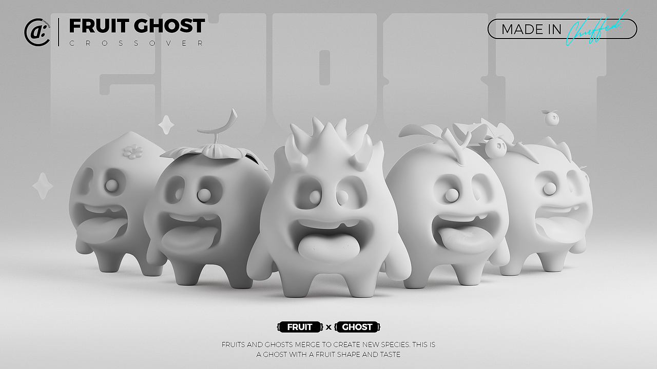 【水果GHOST】| 原创IP形象设计（图ZMzM2MjU1Njg4） - IP形象 - 站酷设计师凉升原创素材 - 站酷ZCOOL