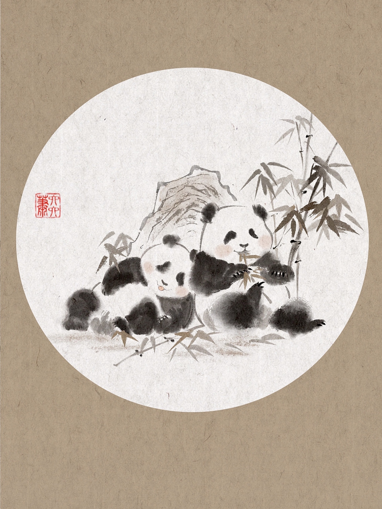 熊猫崽崽（图ZMzU0MTYyNDI0） - 新锐潮流插画 - 站酷设计师萧六六原创素材 - 站酷ZCOOL