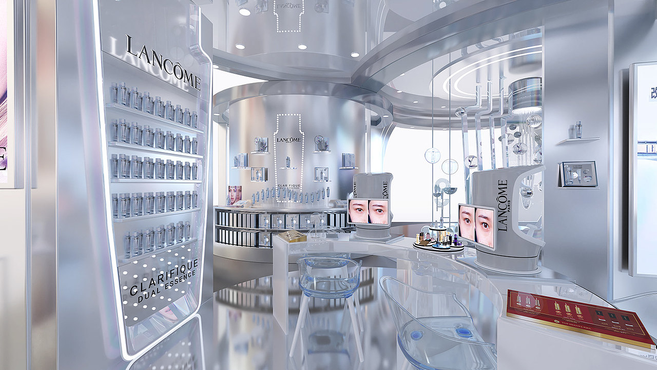 品牌化妆品装柜设计