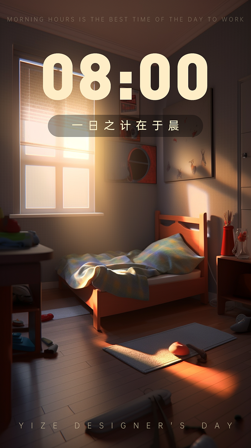 《 设计师的一天 》Midjourney（图ZMzM1MzM0MDU2） - 海报 - 站酷设计师Calvin丶原创素材 - 站酷ZCOOL