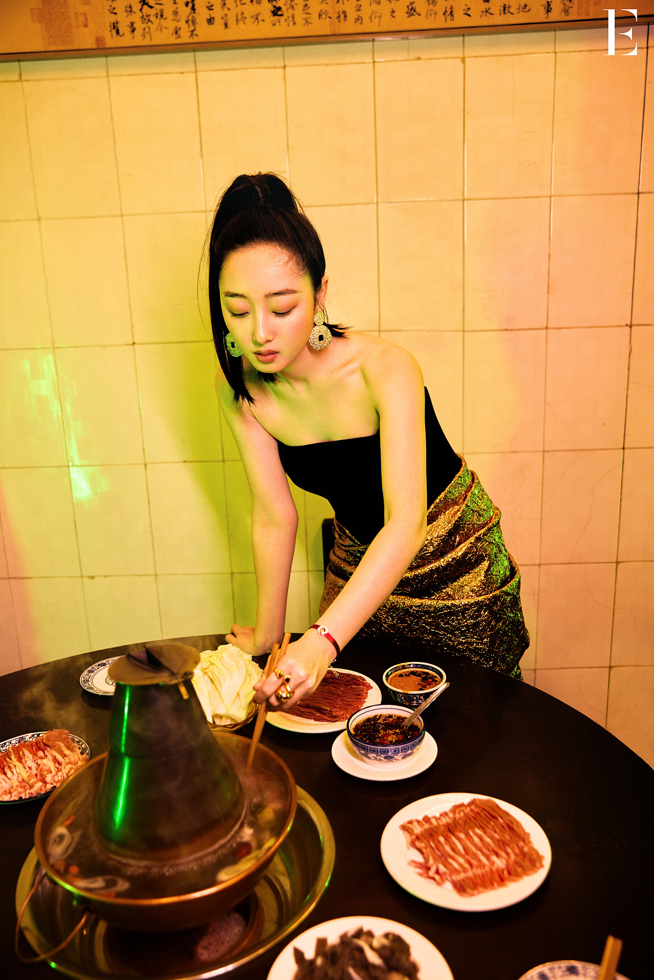 人像修图 《E!》中文版杂志封面+内页修图