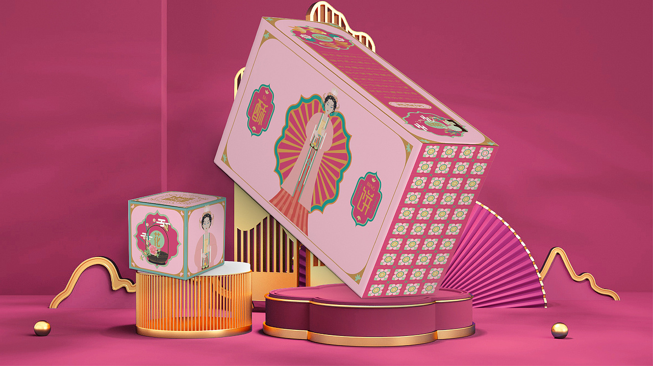 点心包装——荷花酥（图ZMzI3NDkwODU2） - 包装 - 站酷设计师hyl1122原创素材 - 站酷ZCOOL