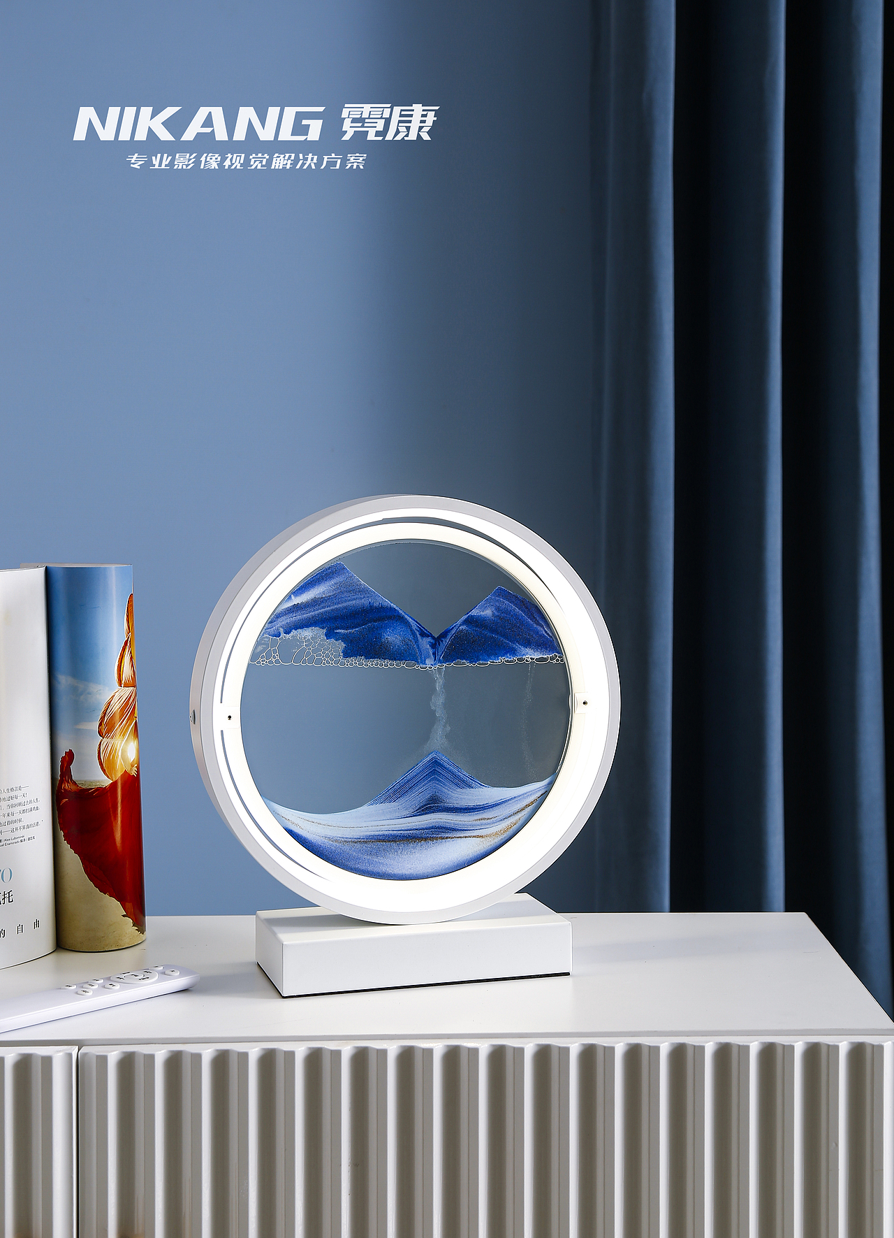 家居摆件 山水流沙画