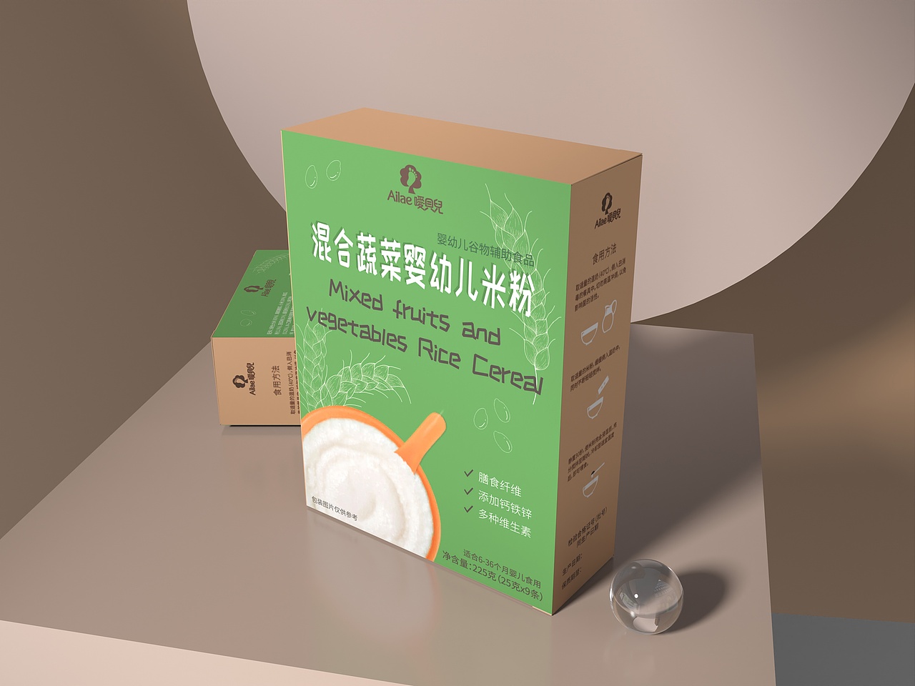 嬰兒米粉包裝設(shè)計（圖ZMzEwNDUxMTI0） - 包裝 - 站酷設(shè)計師七杯水WA7ER原創(chuàng)素材 - 站酷ZCOOL