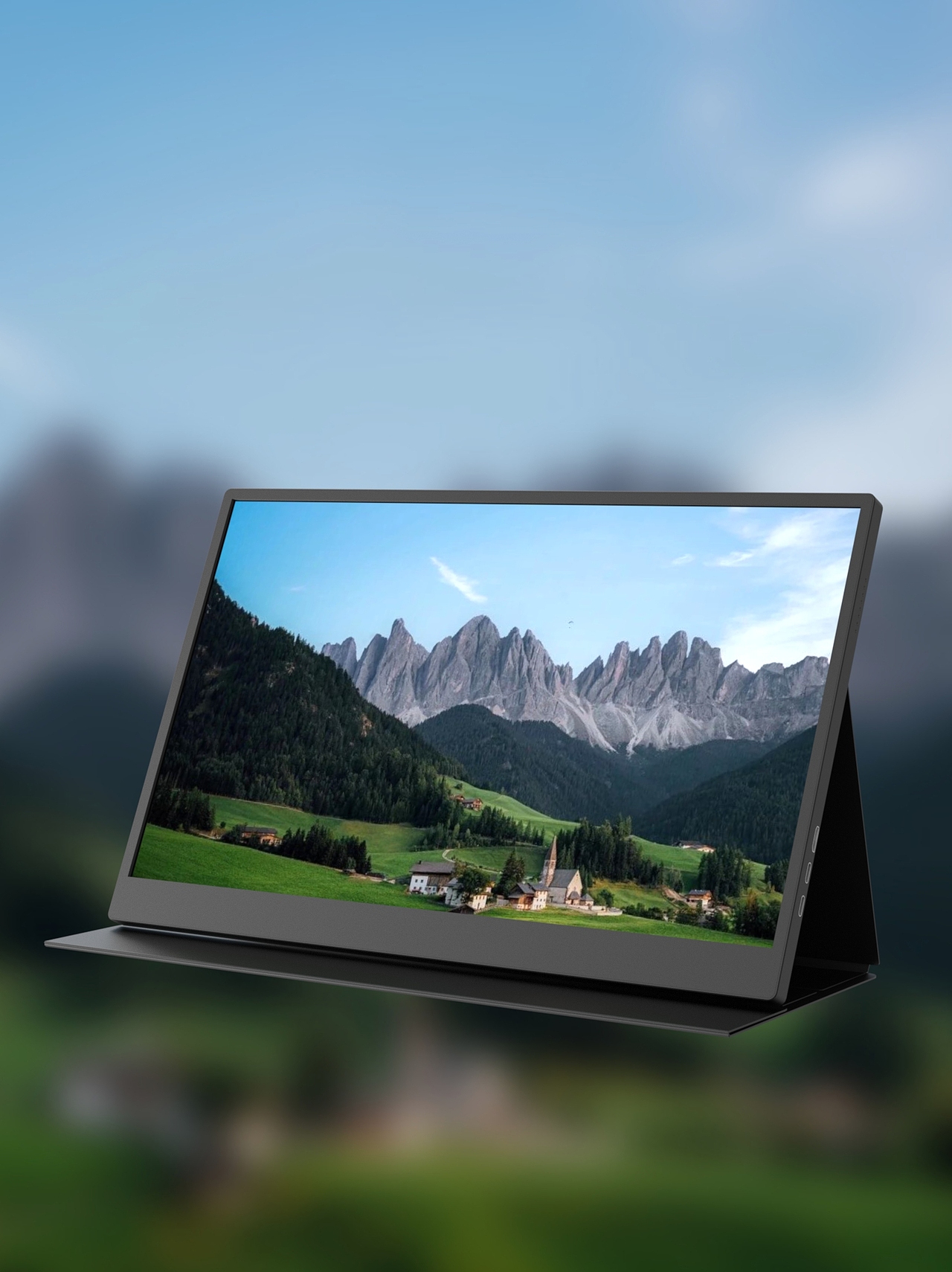 【便携显示器渲染+详情设计】