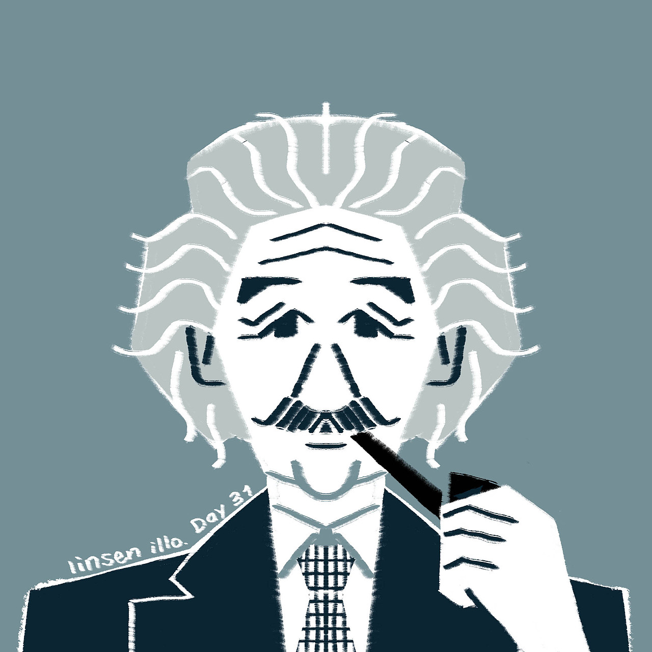 2024年1月肖像插画打卡记录（图ZMzYxNTk0NDgw） - 商业插画 - 站酷设计师林森插画原创素材 - 站酷ZCOOL