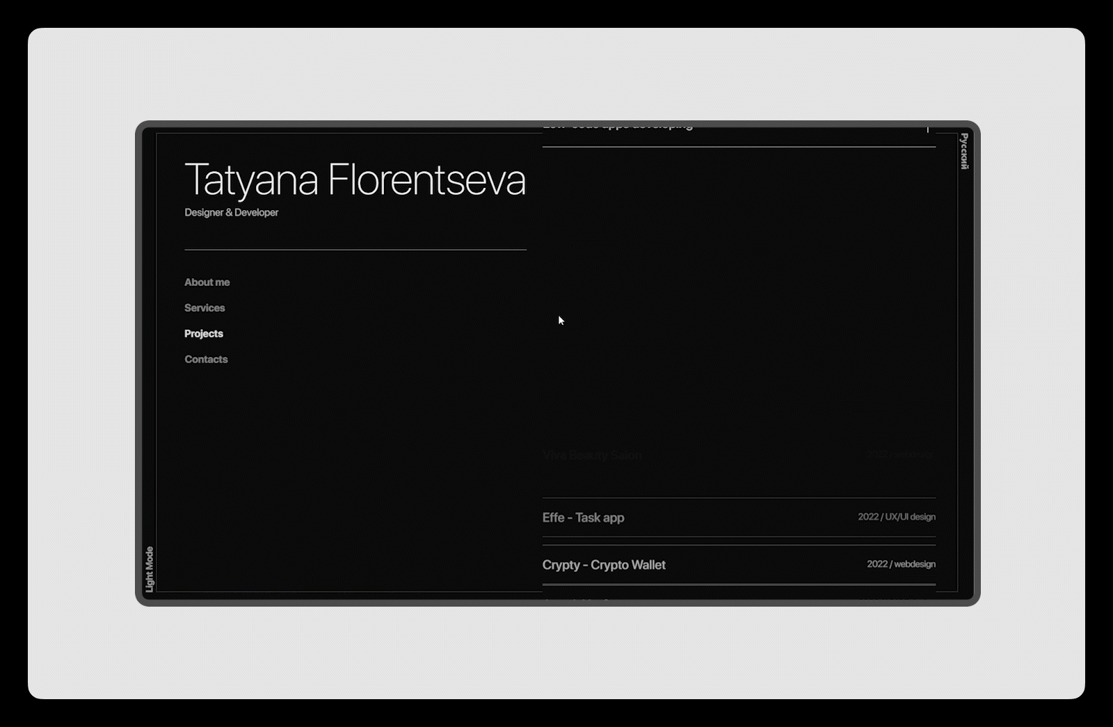 Portfolio website