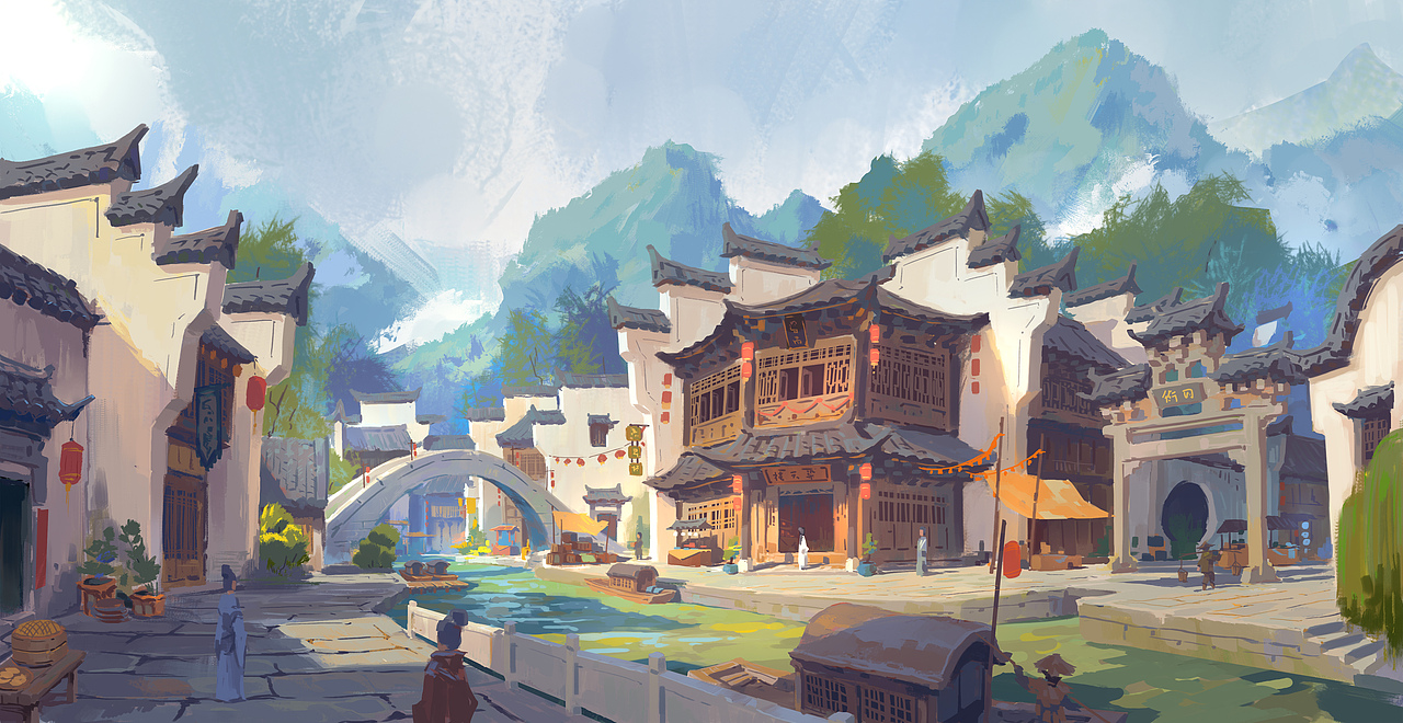 给动画片《新西游历险记》做的一些场景设定(合集)