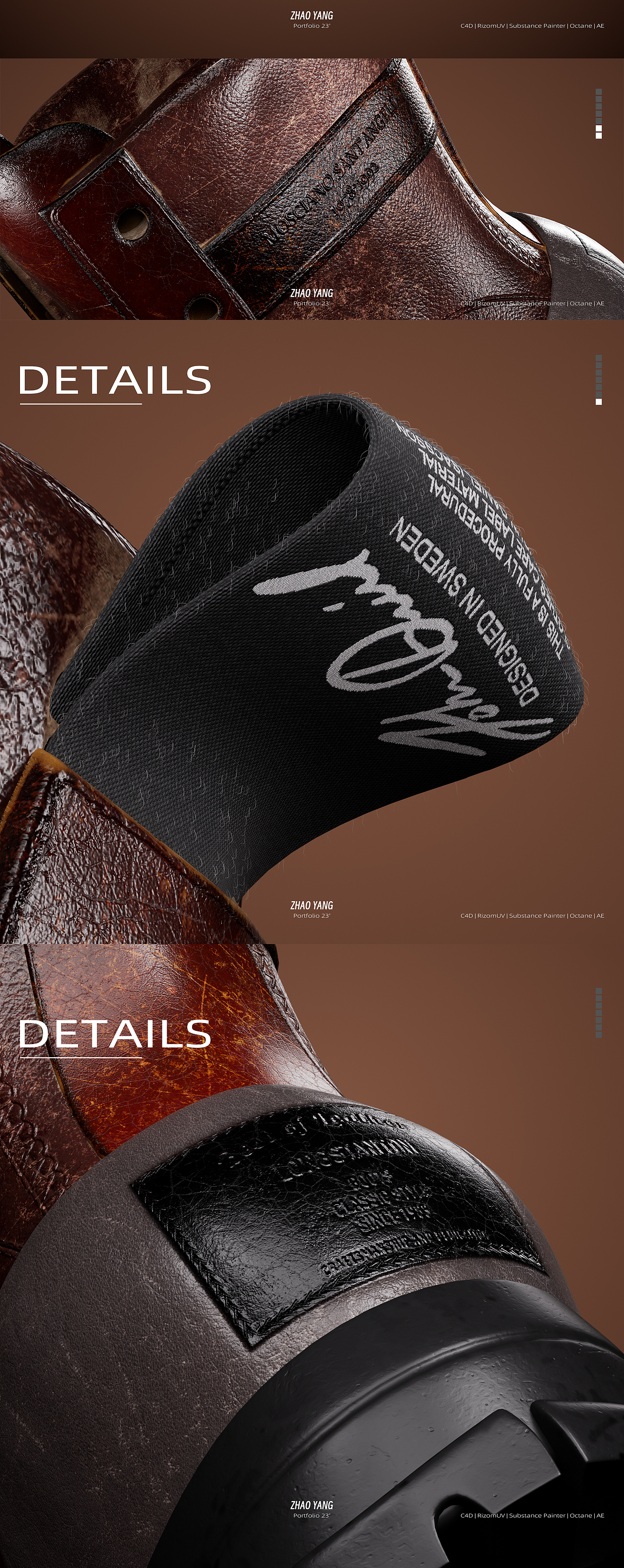 2023 | PORTFOLIO 皮靴与皮革材质类作品展示