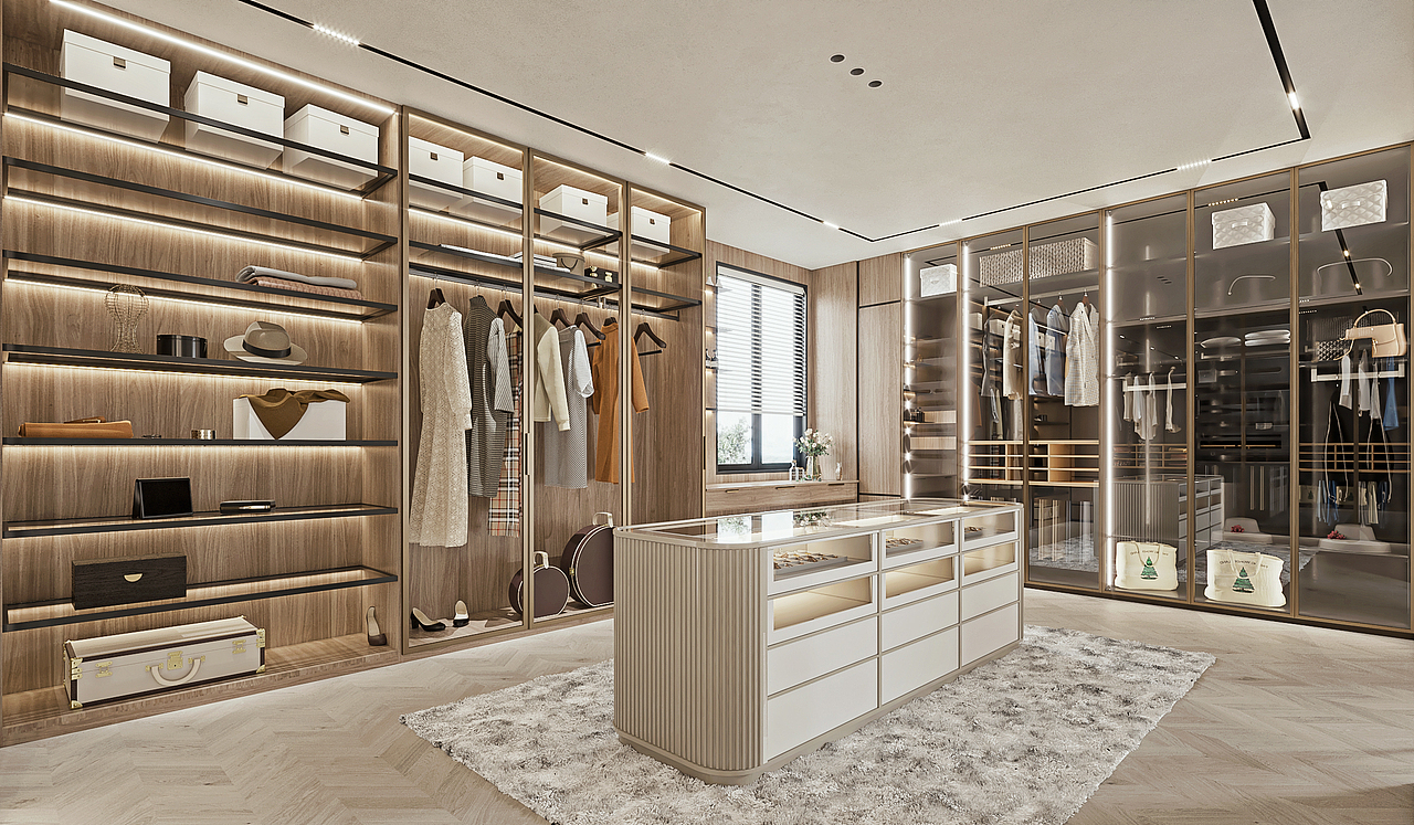 现代极简奶油跃层（图ZMzQ0NDIxODg4） - 家装设计 - 站酷设计师A大连绘图员皓皓原创素材 - 站酷ZCOOL