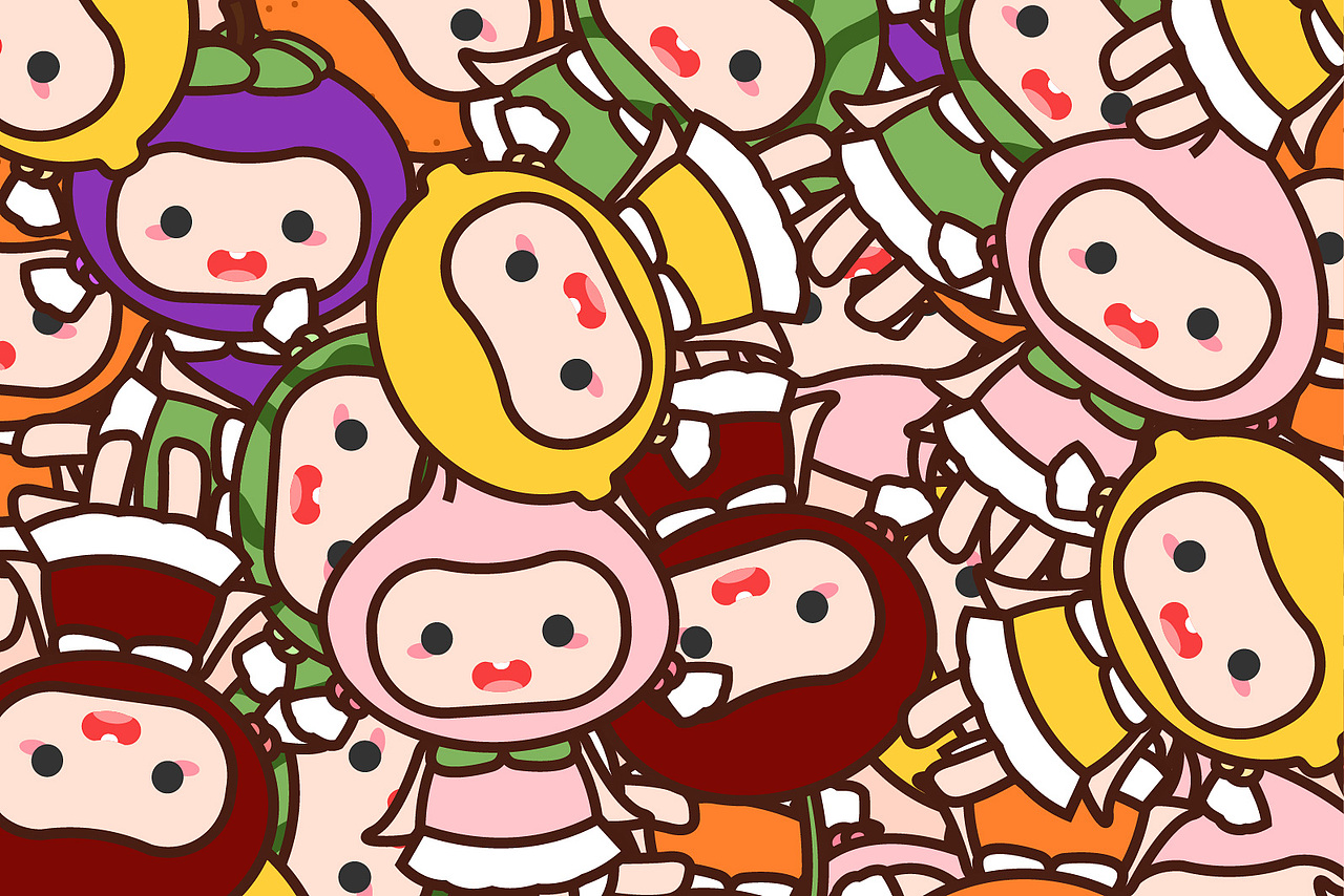 甜甜的橘果少女——甜橘果果（图ZMzA1ODM1MjA4） - IP形象 - 站酷设计师墨梓离原创素材 - 站酷ZCOOL