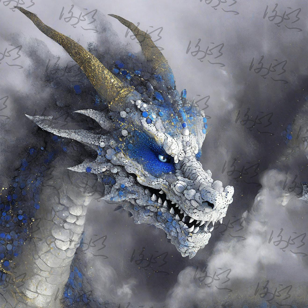 点彩插画 I 万物生灵 飞龙系列（图ZMzU5MTQxNTI0） - 新锐潮流插画 - 站酷设计师Abby迷你兜兜原创素材 - 站酷ZCOOL