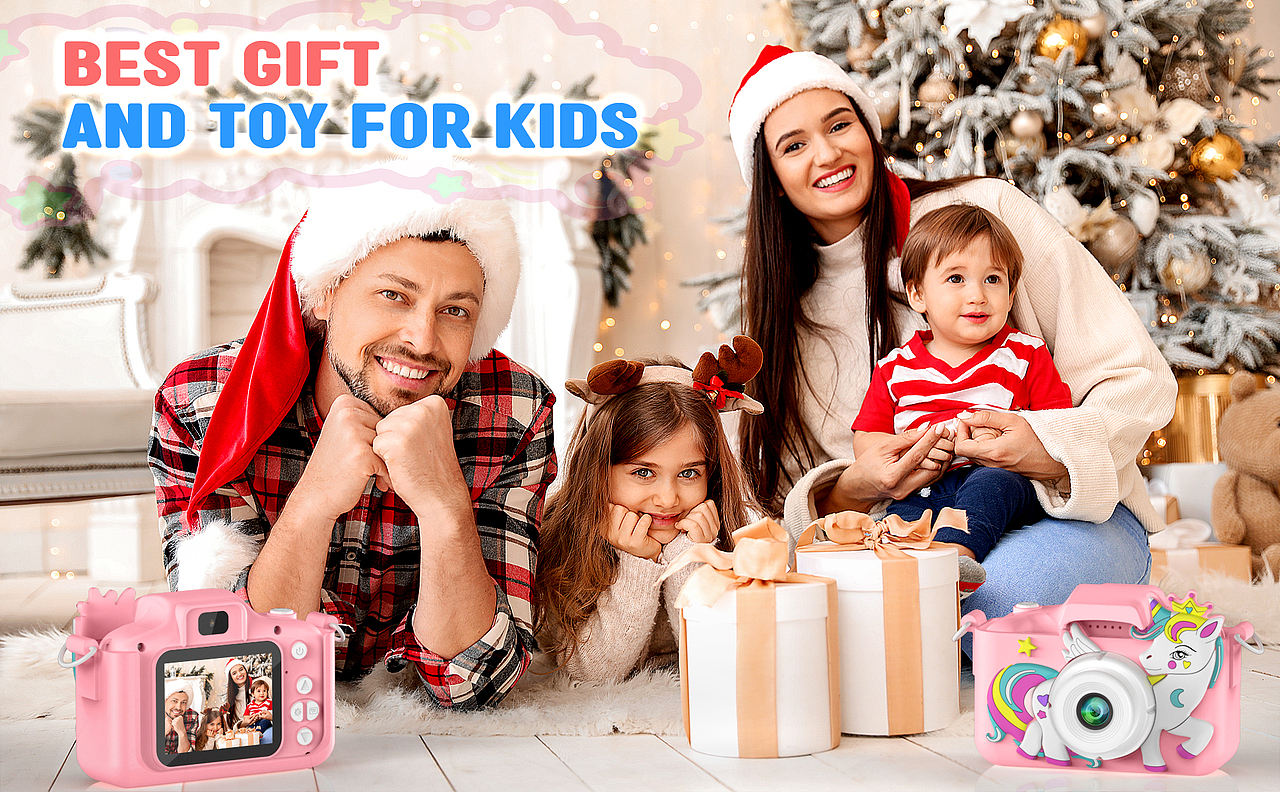 粉色儿童相机 建模 渲染 拍摄 修图