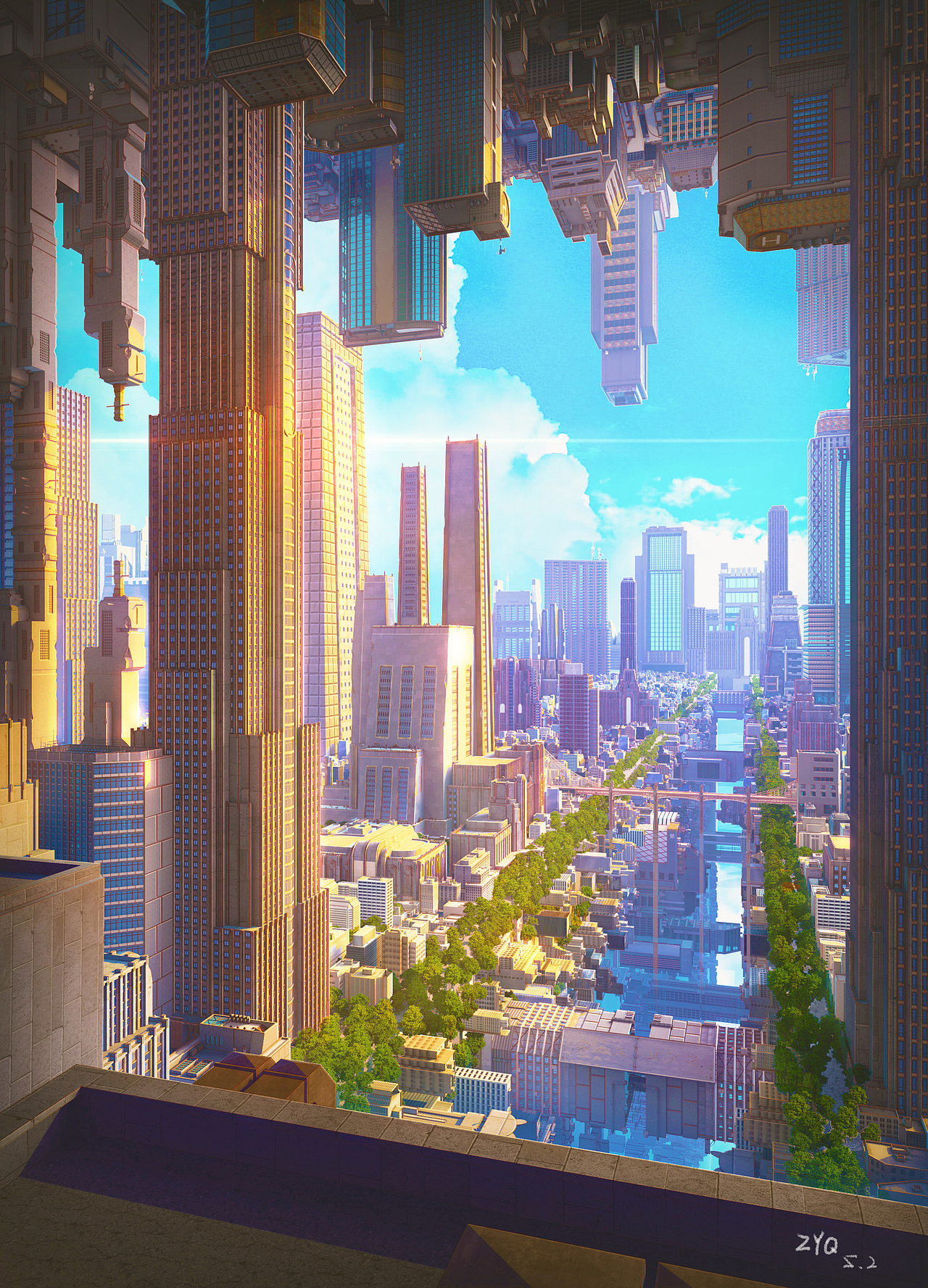 大型场景建模，闻到显卡的体香了吗（图ZMzEwODE1MjQ4） - 场景 - 站酷设计师3D建模唯安原创素材 - 站酷ZCOOL