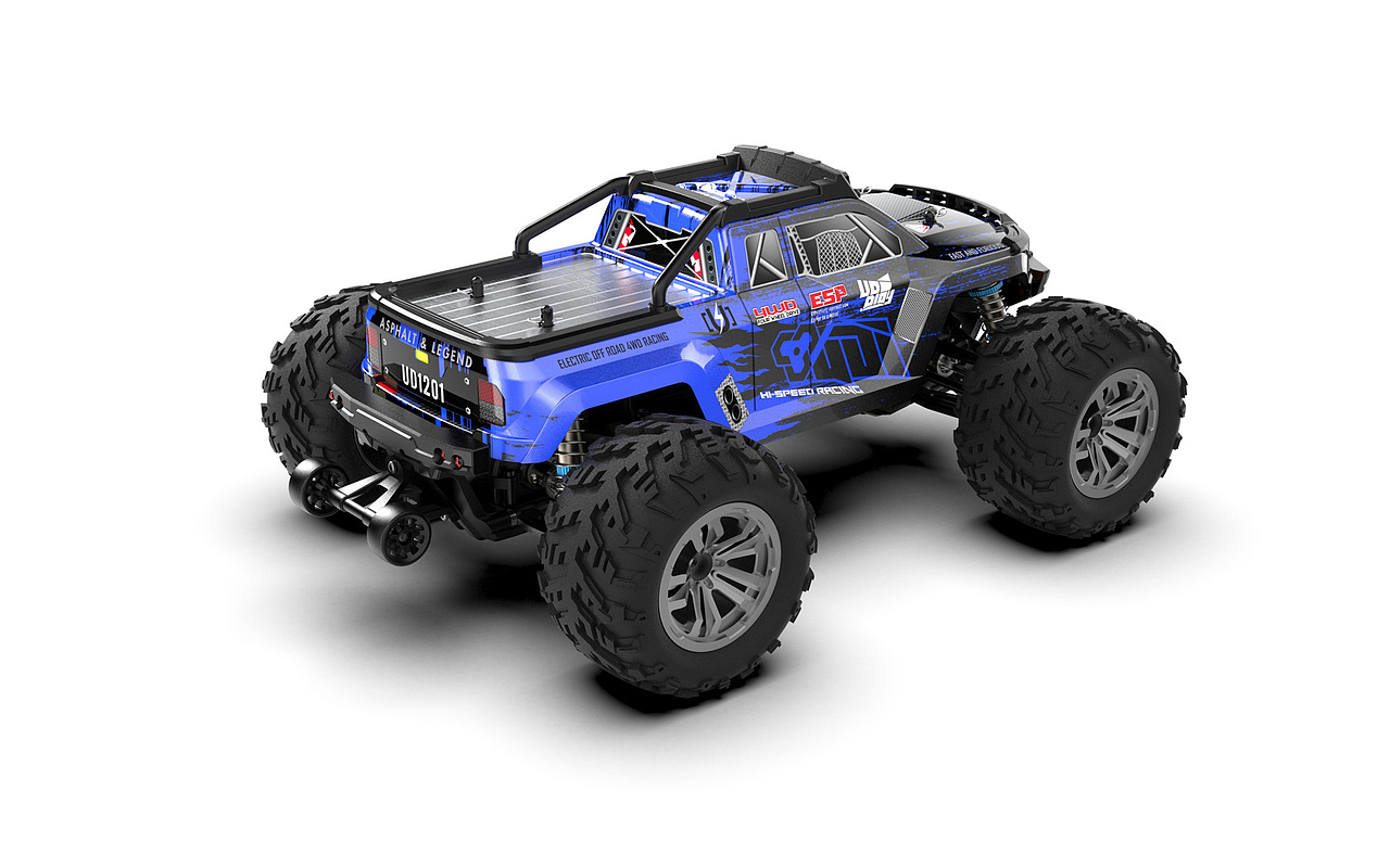 模型车车壳涂装,大脚卡车贴纸设计