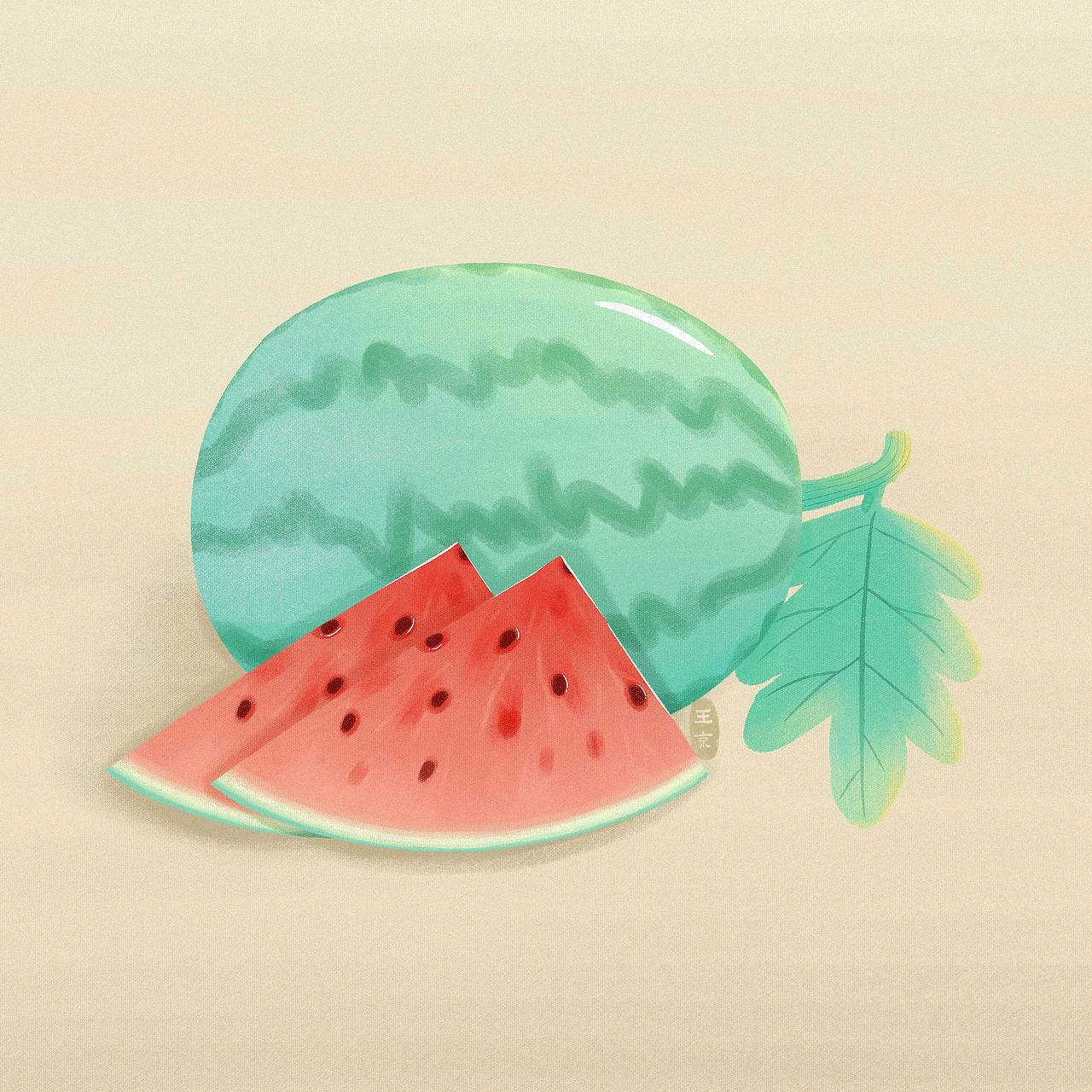 超长夏日水果组图（图ZMzE2MTMwNjA0） - 创作习作 - 站酷设计师May王京原创素材 - 站酷ZCOOL