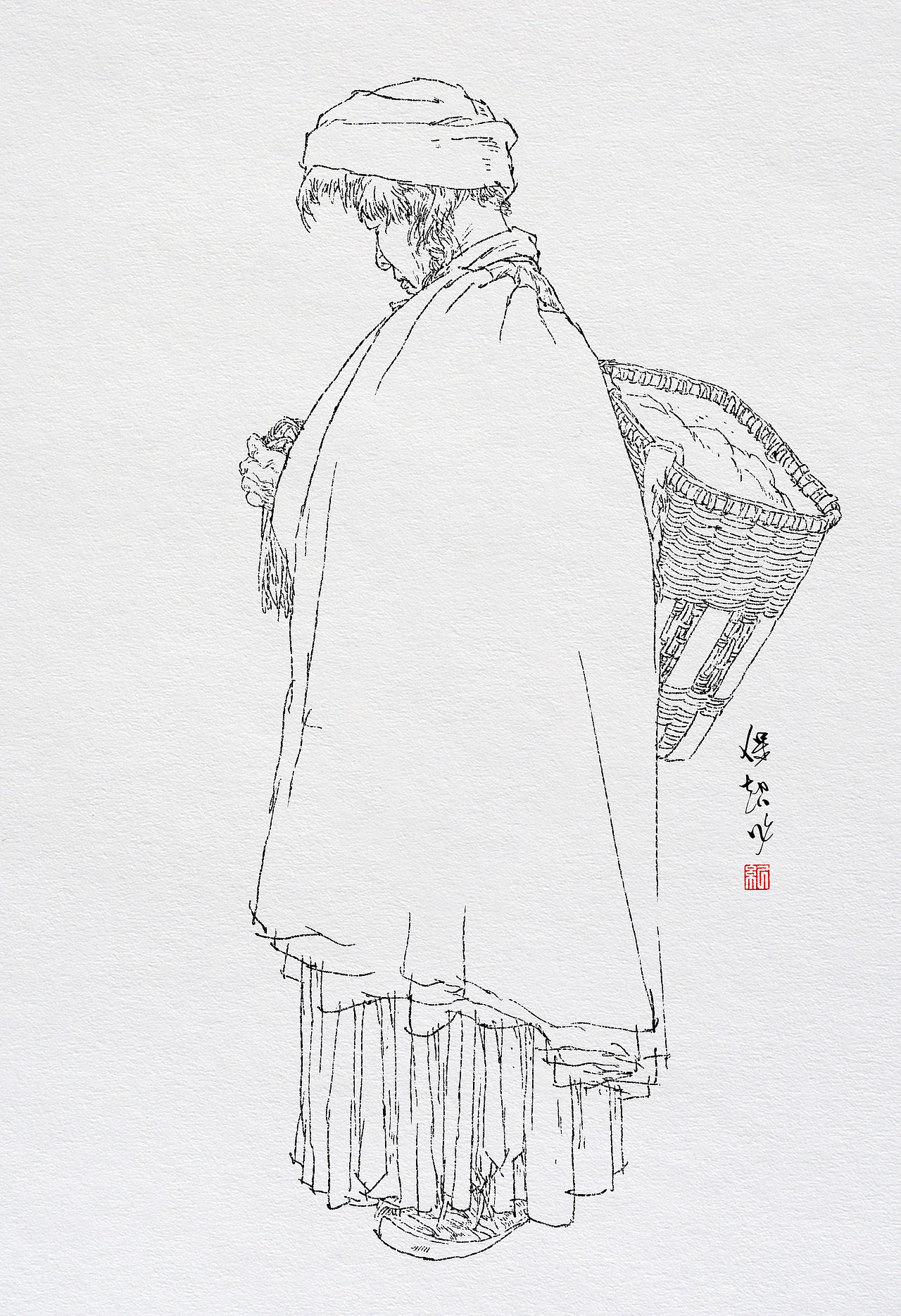 纪保超人物线描（图ZMzE3Nzg0NDA4） - 绘画 - 站酷设计师纪保超原创素材 - 站酷ZCOOL