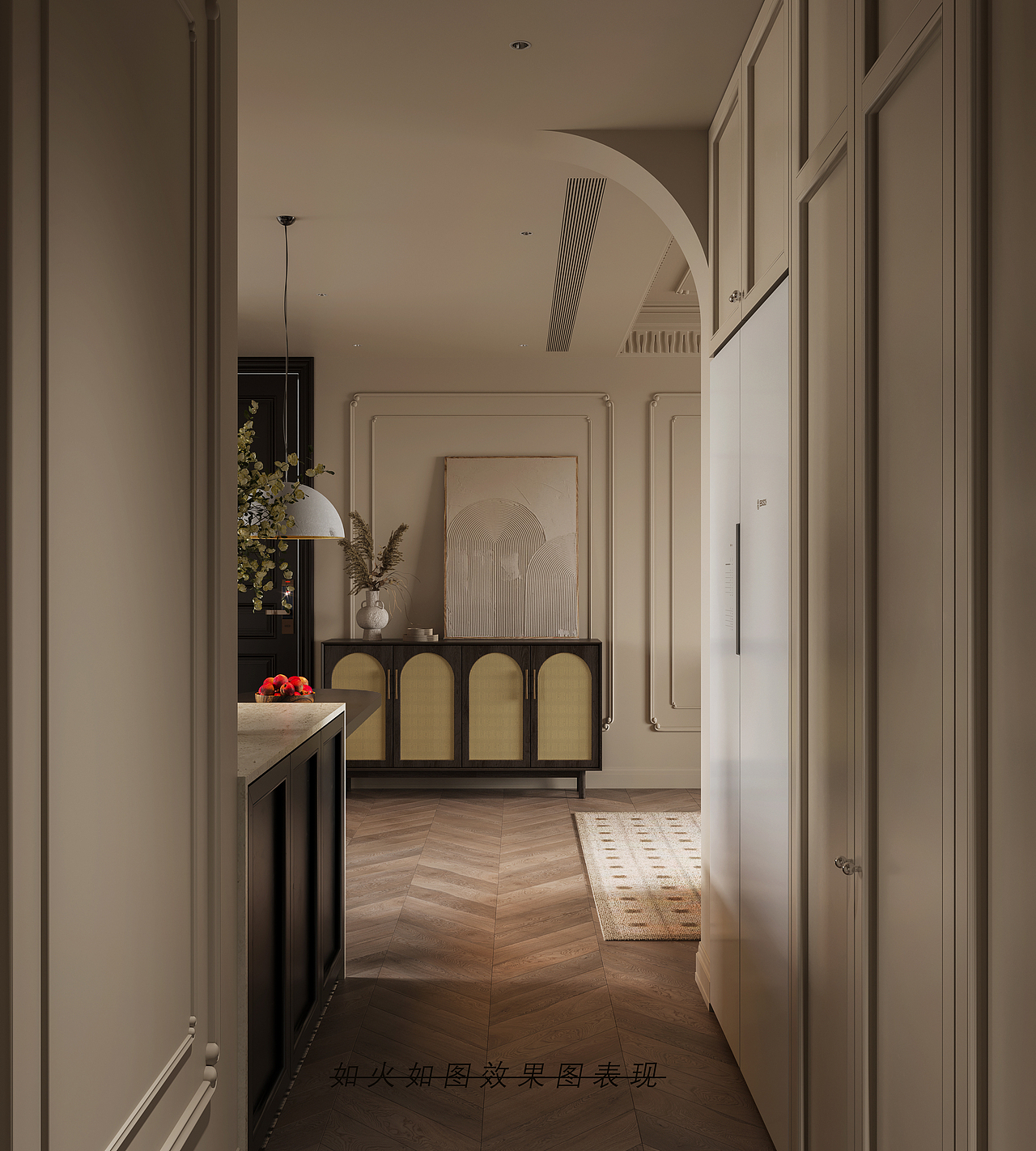 效果图-美式（图ZMzI1NzkzNTc2） - 家装设计 - 站酷设计师画图糕手原创素材 - 站酷ZCOOL