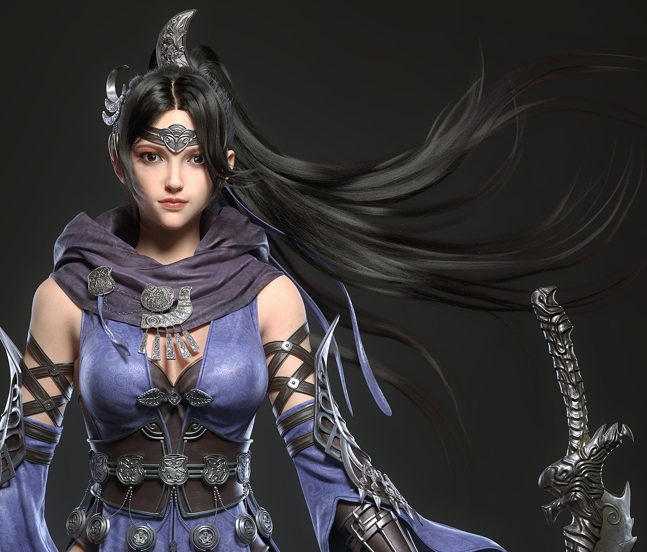 【翼次方】角色建模丨双刃刺客~