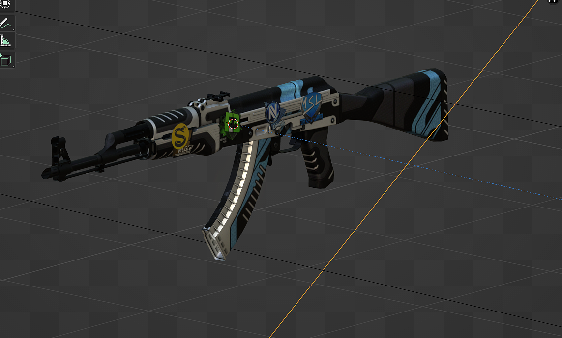 Blender渲染CSGO皮肤AK火神帖子自创（图ZMzQ4NjU0NjAw） - 场景 - 站酷设计师脚趾豆原创素材 - 站酷ZCOOL