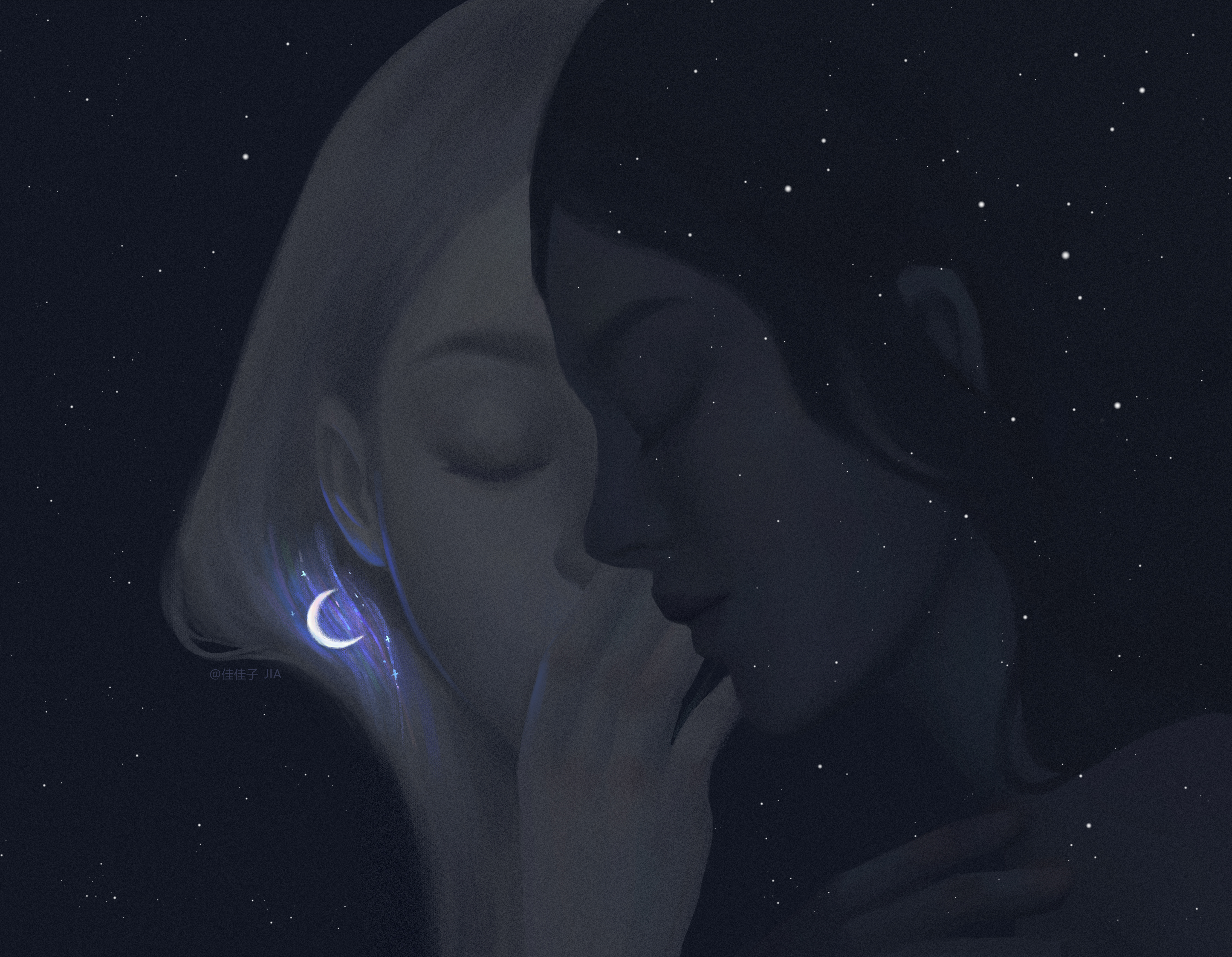 月亮和星星会不会互道心事