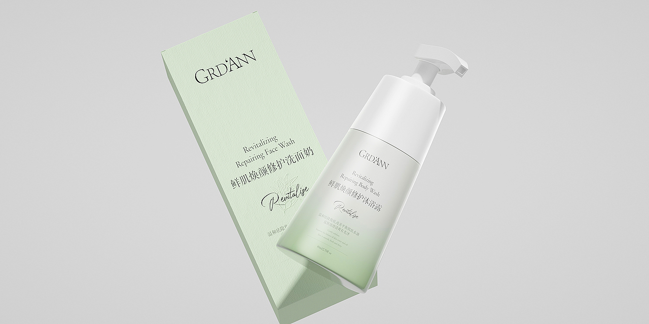 鲜肌焕颜修护化妆品套系包装设计