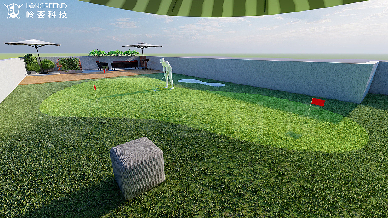 近几个月给客户做的高尔夫果岭人工人造果岭方案效果图（图ZMjk4MjExNTA0） - 其他空间 - 站酷设计师岭荟科技原创素材 - 站酷ZCOOL