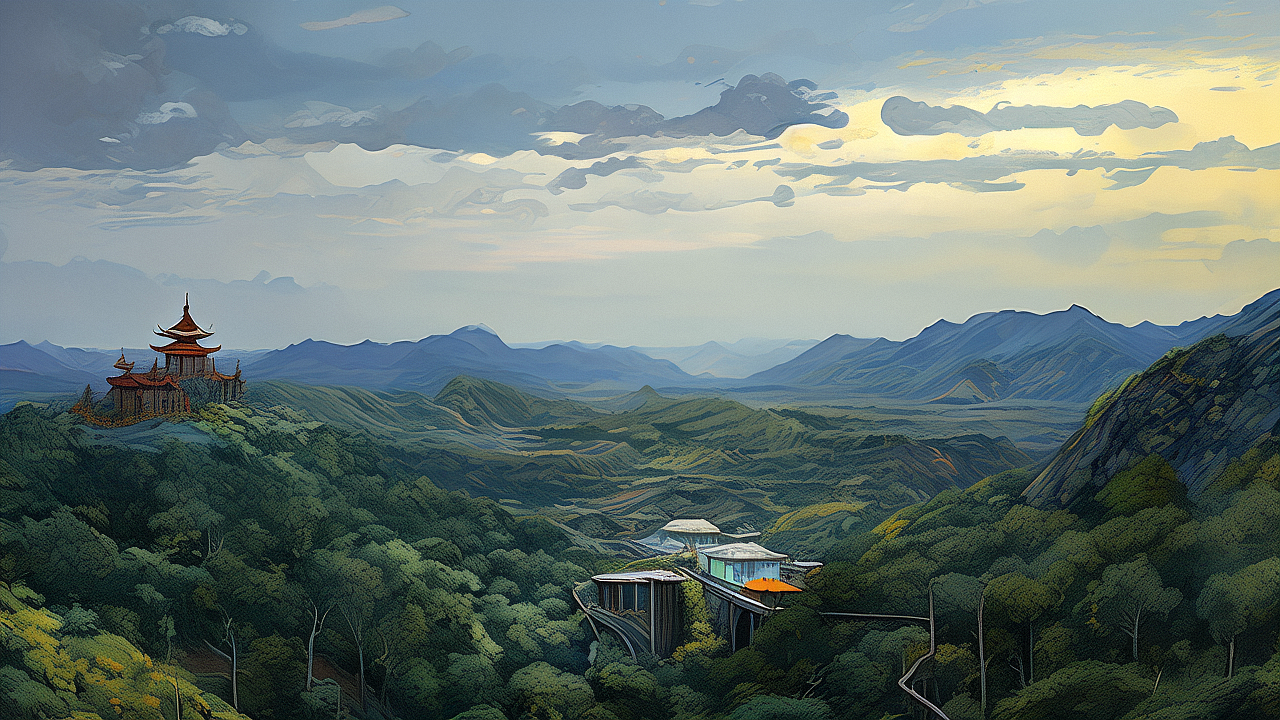 不同风格的山川风光(一)