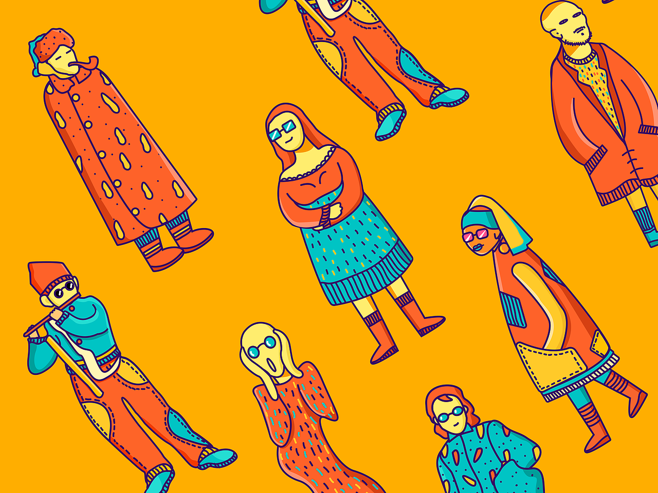 #世界名画100#《奇奇怪怪》