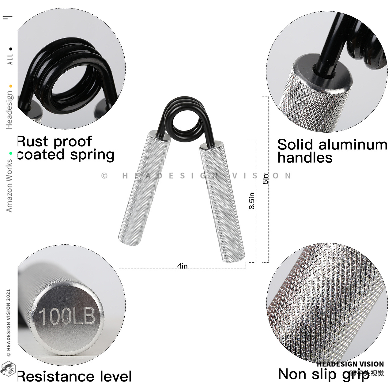 握力器产品拍摄_主图设计_A+页面设计-狮子头视觉