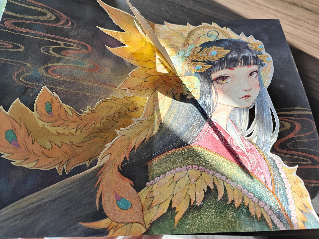 立体贺卡《凤遥》（图ZMzA0OTc0NjQ0） - 绘本 - 站酷设计师夜诗吟原创素材 - 站酷ZCOOL