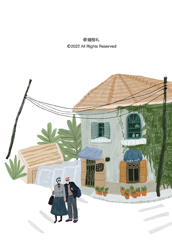 小清新绘本风插画